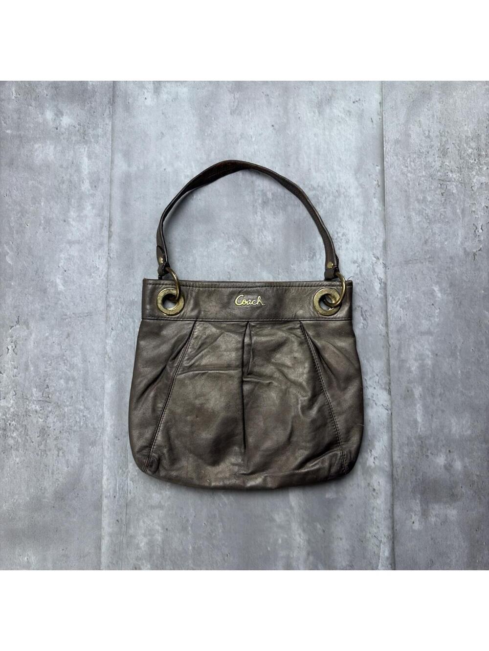 Y2K Brown Coach Leather Handbag
